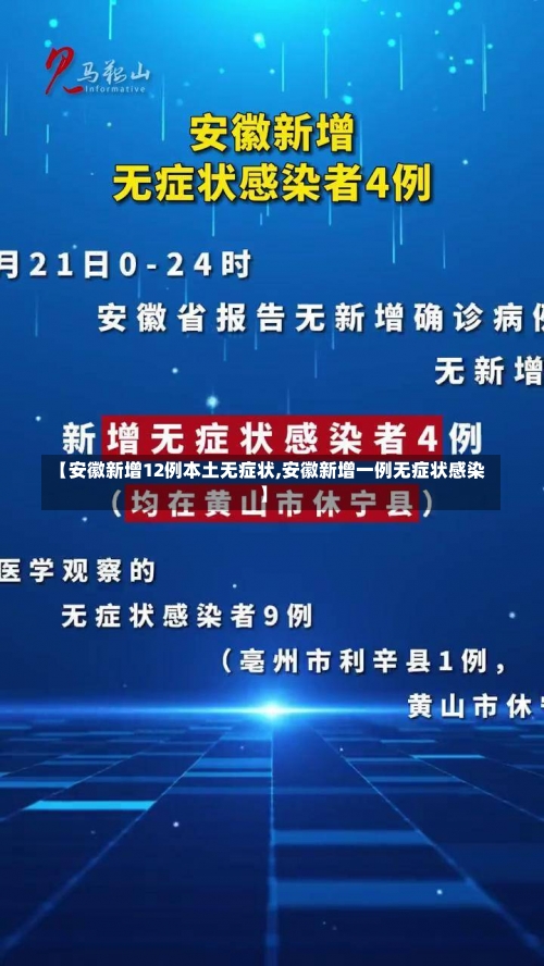 【安徽新增12例本土无症状,安徽新增一例无症状感染】-第1张图片