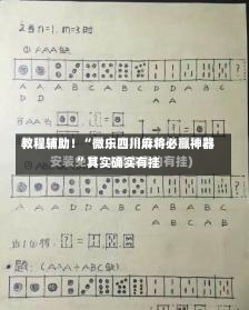 教程辅助！“微乐四川麻将必赢神器”其实确实有挂-第3张图片