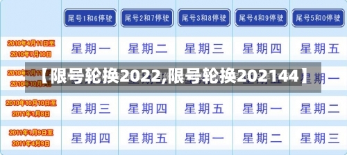 【限号轮换2022,限号轮换202144】-第2张图片