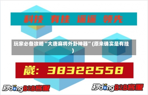 玩家必备攻略“大唐麻将外卦神器”(原来确实是有挂)-第1张图片