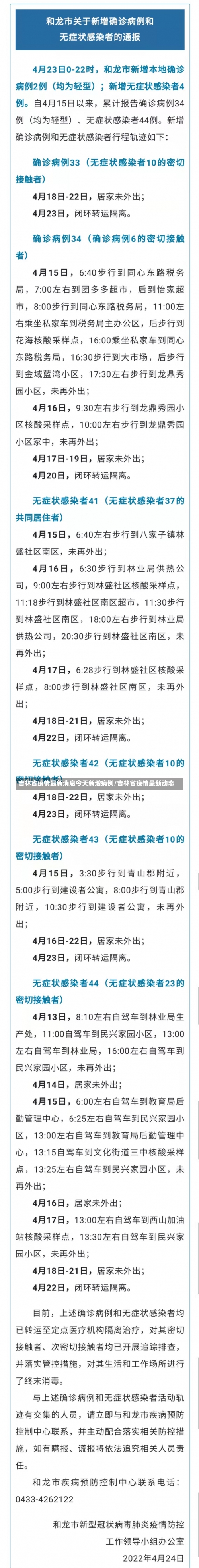 吉林省疫情最新消息今天新增病例/吉林省疫情最新动态-第1张图片