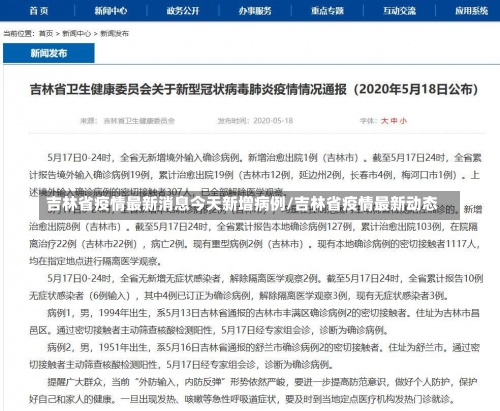 吉林省疫情最新消息今天新增病例/吉林省疫情最新动态-第2张图片