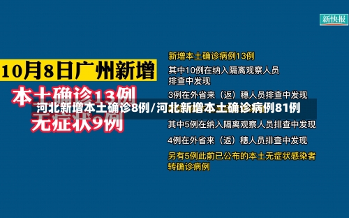 河北新增本土确诊8例/河北新增本土确诊病例81例-第1张图片