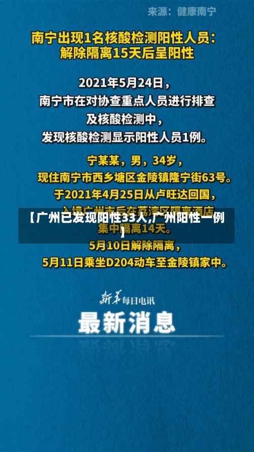 【广州已发现阳性33人,广州阳性一例】-第3张图片