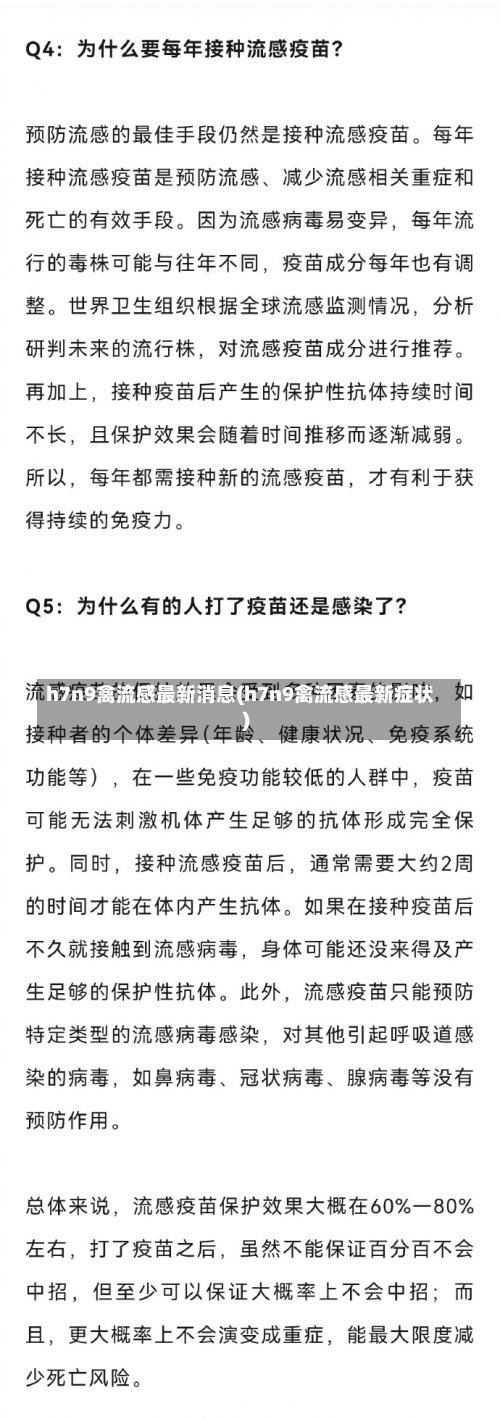 h7n9禽流感最新消息(h7n9禽流感最新症状)-第1张图片