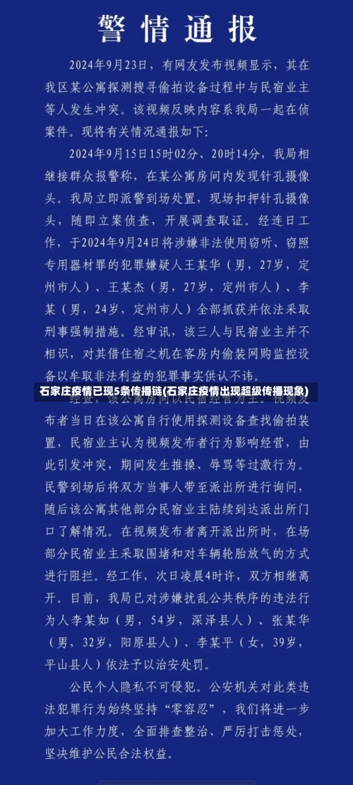 石家庄疫情已现5条传播链(石家庄疫情出现超级传播现象)-第1张图片