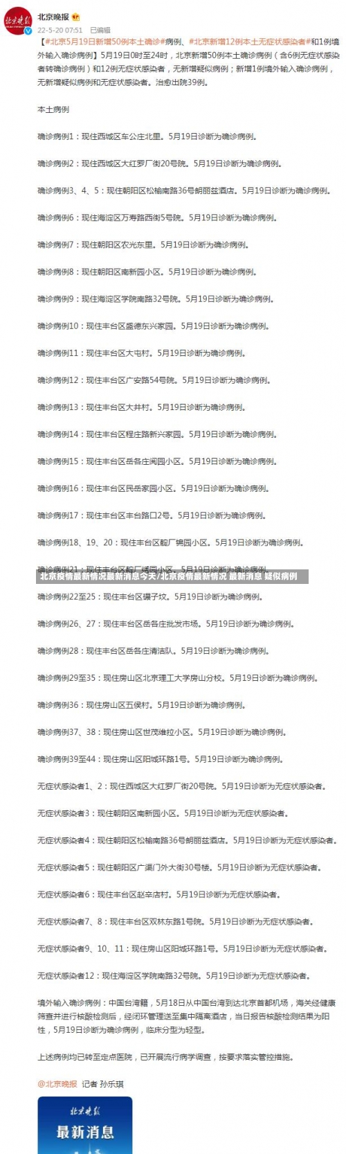 北京疫情最新情况最新消息今天/北京疫情最新情况 最新消息 疑似病例-第2张图片