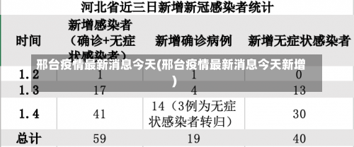 邢台疫情最新消息今天(邢台疫情最新消息今天新增)-第3张图片