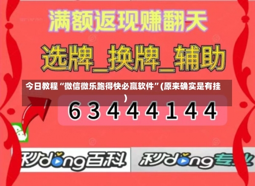 今日教程“微信微乐跑得快必赢软件”(原来确实是有挂)-第2张图片