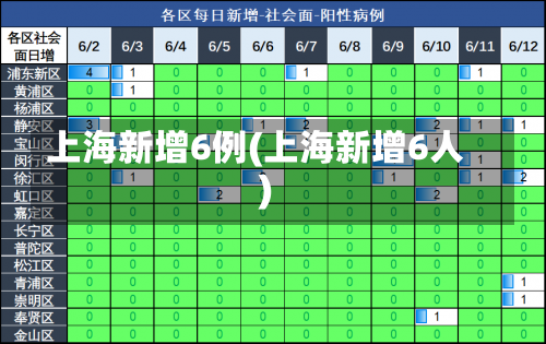 上海新增6例(上海新增6人)-第2张图片