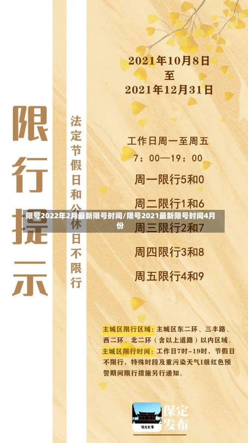 限号2022年2月最新限号时间/限号2021最新限号时间4月份-第1张图片