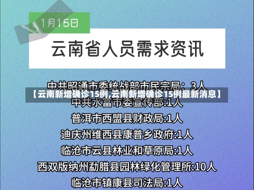 【云南新增确诊15例,云南新增确诊15例最新消息】-第2张图片