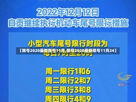 【限号2020最新限号11月,限号2020最新限号11月24】-第1张图片