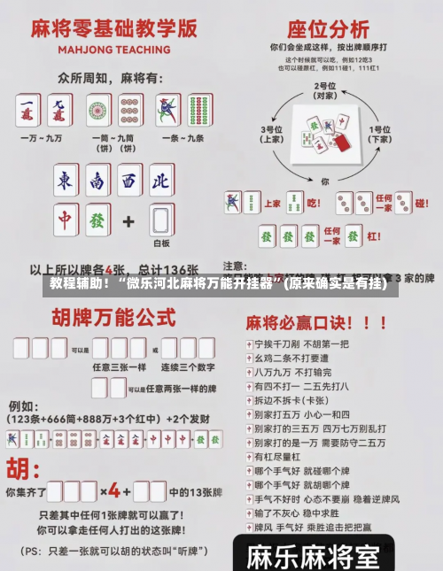 教程辅助！“微乐河北麻将万能开挂器	”(原来确实是有挂)-第1张图片