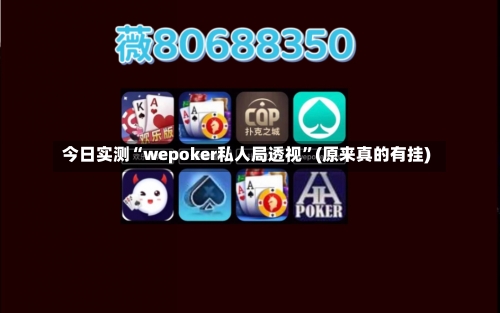 今日实测“wepoker私人局透视”(原来真的有挂)-第1张图片