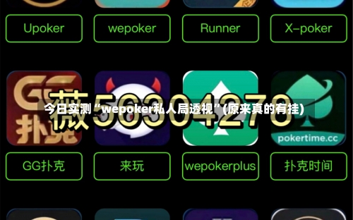 今日实测“wepoker私人局透视	”(原来真的有挂)-第2张图片