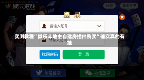 实测教程”微乐斗地主自建房插件购买	”确实真的有挂-第2张图片