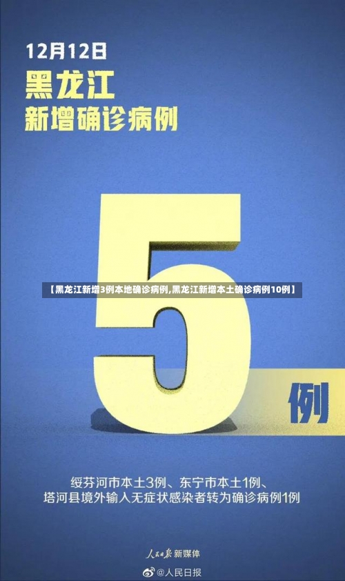 【黑龙江新增3例本地确诊病例,黑龙江新增本土确诊病例10例】-第1张图片