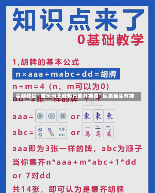 实测教程”微乐河北麻将万能开挂器	”原来确实有挂-第2张图片