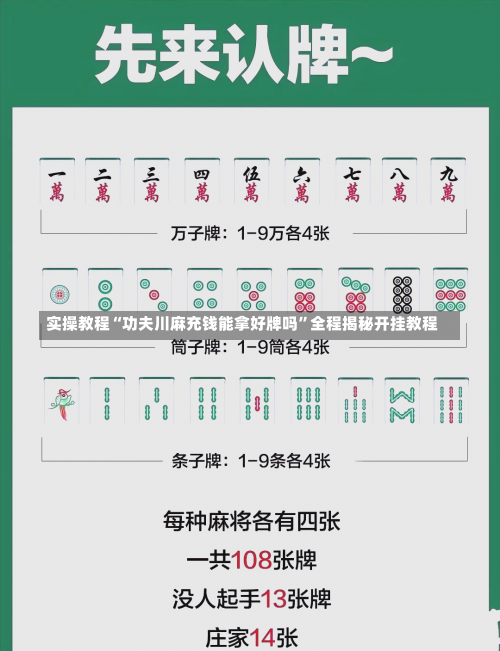 实操教程“功夫川麻充钱能拿好牌吗”全程揭秘开挂教程-第1张图片