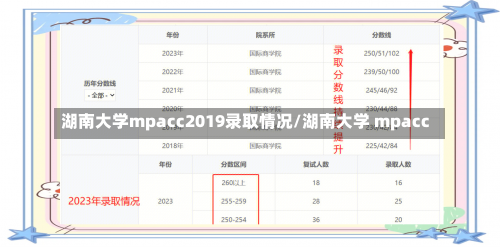 湖南大学mpacc2019录取情况/湖南大学 mpacc-第1张图片