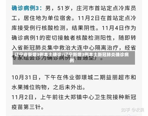 辽宁省新增3例本土确诊/辽宁新增3例本土新冠肺炎确诊病例-第1张图片