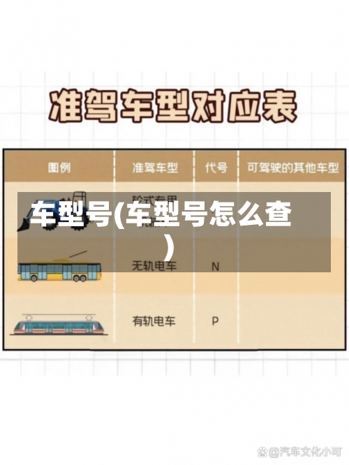 车型号(车型号怎么查)-第2张图片