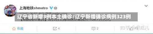 辽宁省新增3例本土确诊/辽宁新增确诊病例323例-第1张图片