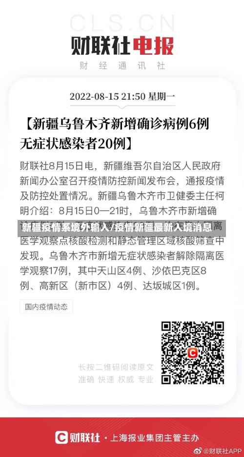 新疆疫情系境外输入/疫情新疆最新入境消息-第2张图片