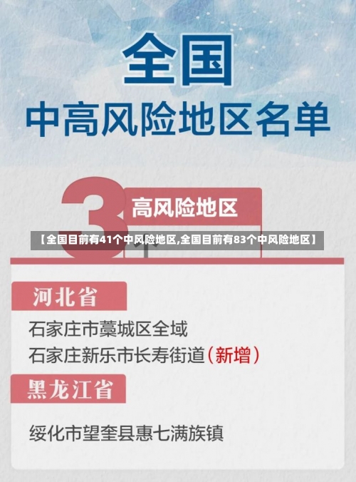 【全国目前有41个中风险地区,全国目前有83个中风险地区】-第1张图片