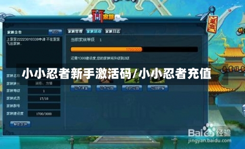 小小忍者新手激活码/小小忍者充值-第3张图片