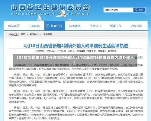 【31省新增确诊10例均为境外输入,31省新增16例确诊均为境外输入】-第2张图片