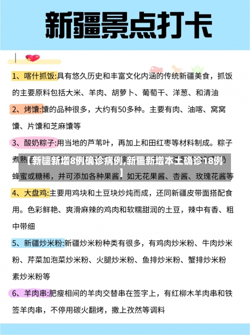 【新疆新增8例确诊病例,新疆新增本土确诊18例】-第1张图片