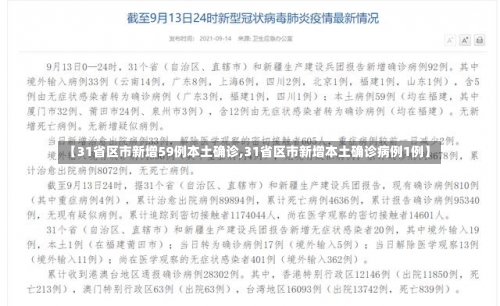 【31省区市新增59例本土确诊,31省区市新增本土确诊病例1例】-第2张图片