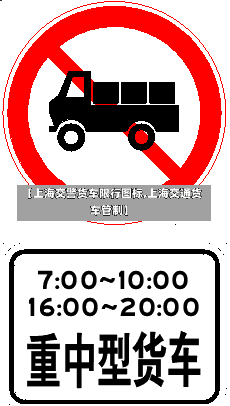 【上海交警货车限行图标,上海交通货车管制】-第1张图片