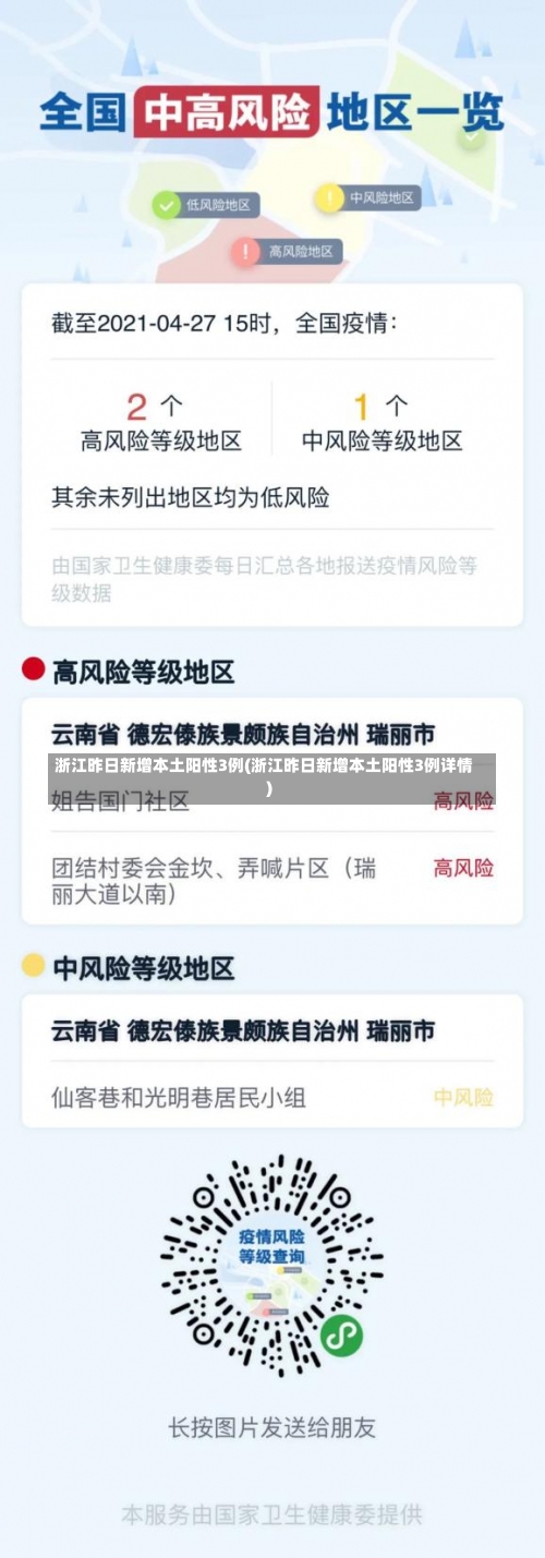 浙江昨日新增本土阳性3例(浙江昨日新增本土阳性3例详情)-第1张图片