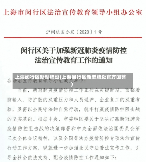 上海闵行区新型肺炎(上海闵行区新型肺炎官方回答)-第3张图片